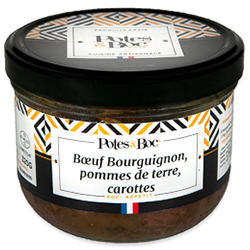 Bœuf bourguignon, pdt et carottes