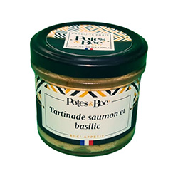 Tartinade saumon et basilic